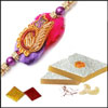 Fancy Rakhi (single) + 500gms of Kaju Kathili - Click here to View more details about this Product